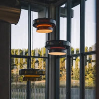 LED Fashion Glass Pendant Lights Modern Annular Chandelier Designer Hanging Lamp Home Room Decoration for Living Bedroom Fixture