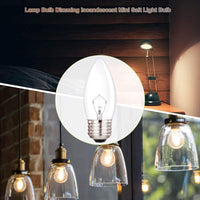 B11 Lighting Torpedo Clear C35 CTC 40W E26 Base Decorative Incandescent Light Bulbs 120V for Chandeliers, Ceiling Fan Lights, Pendants, Wall Sconces, Dimmable, Warm White 2700K (6 Pack)