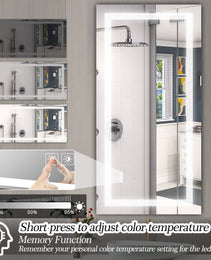 Same As W134070942-L4004 72 X 36  LED Mirror Light Bathroom,anti-Fog - Dimming Led Bathroom Vanity Mirror