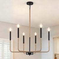 35" Gold Chandeliers for Dining Room Light Fixture Brass Chandelier