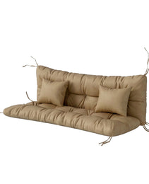 4-Piece Back and Seat Cushion Pillows Replacement and Pillows, Patio Chair Cushions Set with Ties, khaki