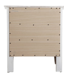 Elegant White Casual Nightstand