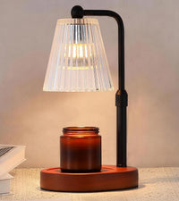 Gold Candle Warmer Lamp for Flower-Shaped Glass,Wax Melt Warmer for Jar Candles,Candle Warmer Lamp with Timer Dimmable, Birthday Mother'S Day Valentines Gifts for Women Mom Sister Wife Bedroom