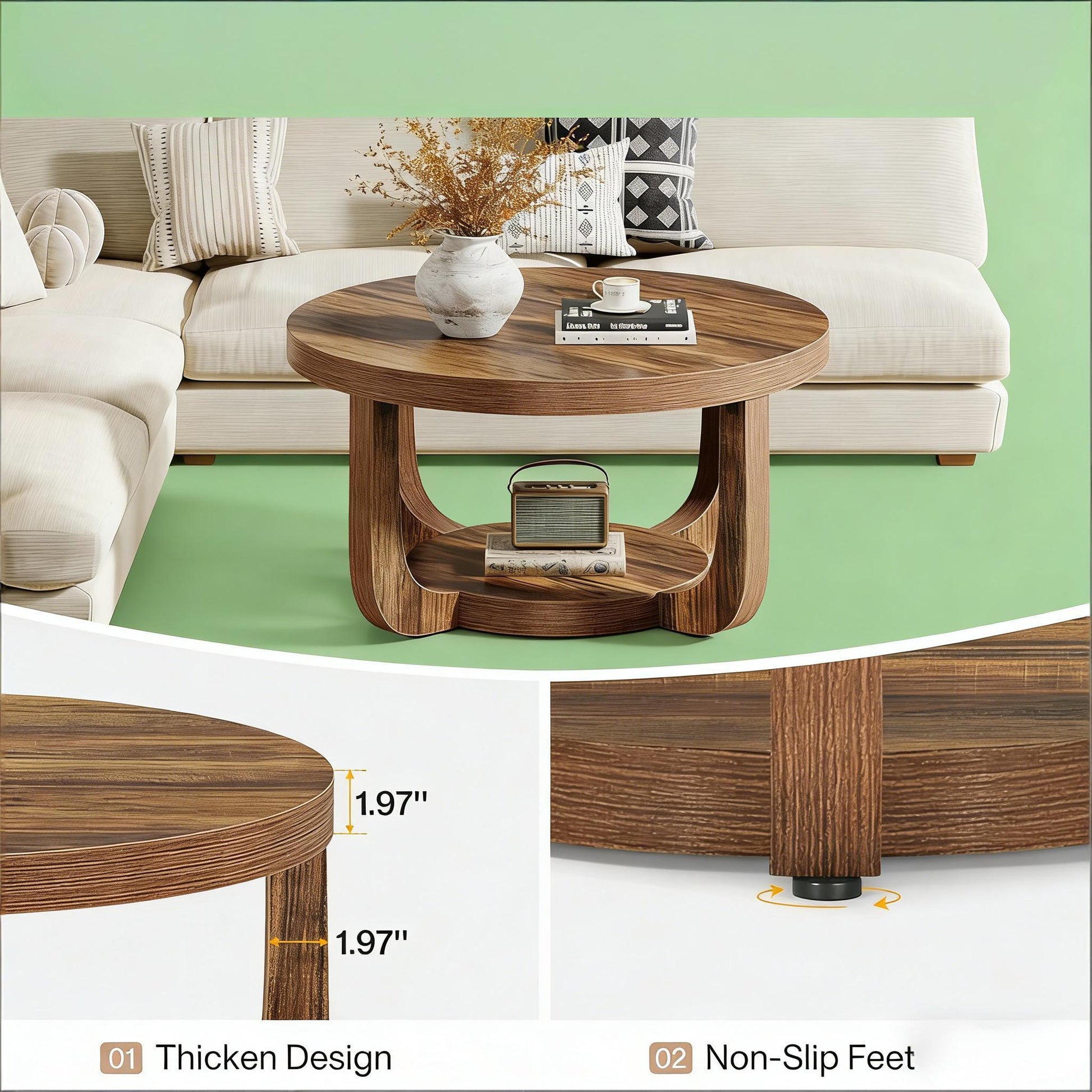 2-Tier Chating Table,Circle Center Table,Coffee Table