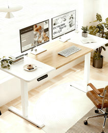 Electric Standing Desk Height Adjustable Desk For Home And Office Computer Table Gaming Desk Modern Luxiury Table 55  Lift-up Desk
