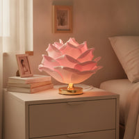 Rose Table Lamp Corded Rose Lamp Sculptural Warm Light for Bedroom, Reading Corner