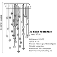 Spiral Staircase Living Room Chandeliers Crystal Ball Led Ceiling Light Lustre Chandelier Modern 2026 Decoration Bedroom Dining
