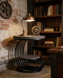 2 Tiers Couch Table,Round Side Table,End Table