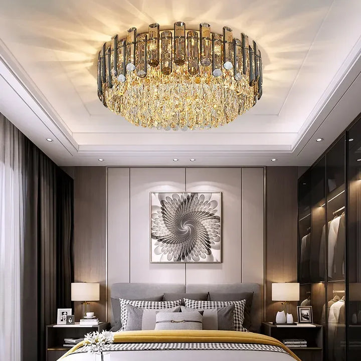 Nordic Led Crystal Chandeliers Gold Luxury Lighting Dining Living Room Bedroom Kitchen Island Lights Indoor Hanging Light Lustre