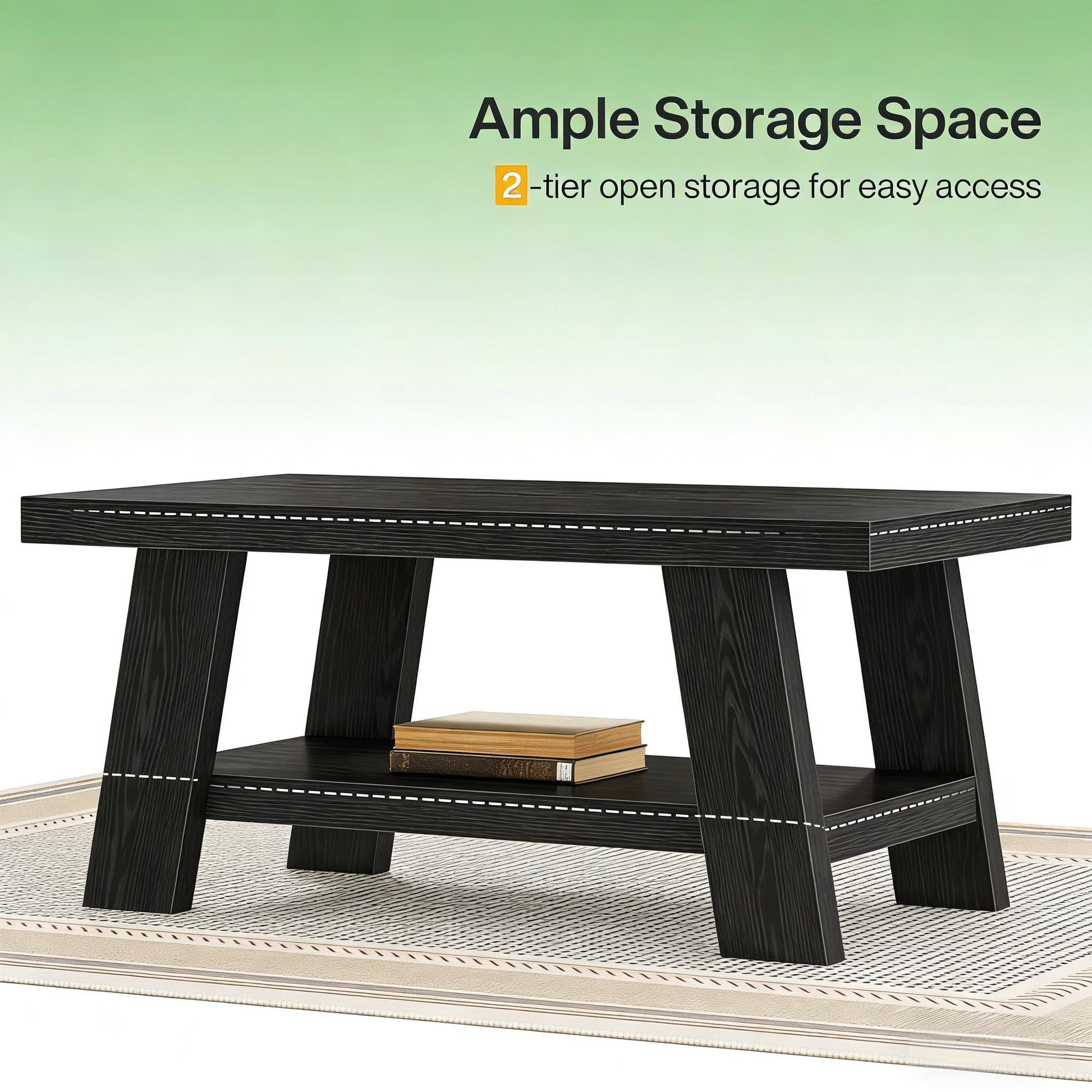 Ample Storage Coffee Table,2-tier Center Table,Chating Table