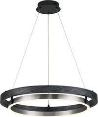 Modern Brass Chandelier for Living Room LED 3 Ring Chandeliers Black Gold