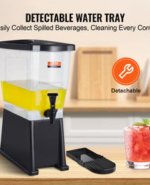 Beverage Dispenser, 3 Gallon Drink Dispenser For Parties, Plastic Juice Dispenser With Stand Spigot Lid, Iced Tea Lemonade Juice Water Dispenser, For Restaurants, Hotels, Parties