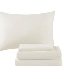 12 Piece Comforter Set With Cotton Bed Sheets Blue Cal King