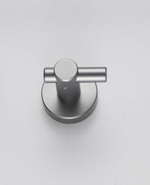Round Base Wall Hanging Hook - Gun Grey Hook, 2 Pack, For Entry Shoe Cabinet, Wardrobe Bathroom Bedroom Furniture Hardware