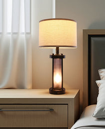 Table Lamps Set Of 2 Farmhouse Bedside Nightstand Lamps With USB Ports,Desk Lamp