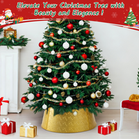 Gold Metal Christmas Tree Collar – CJ product view 2