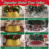 Gold Metal Christmas Tree Collar – CJ product view 3