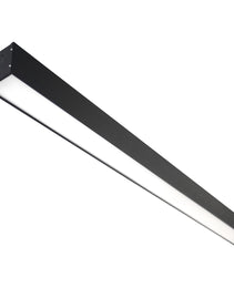 DB77A Revamp Your Space with Wall Mounted Surface LED Lights - 1200, 50w DOP3 - 4Ft Black Fixture - 3 Color Temperatures - Illuminate with Modern Elegance! UPSH