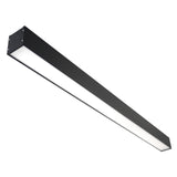 DB77A Revamp Your Space with Wall Mounted Surface LED Lights - 1200, 50w DOP3 - 4Ft Black Fixture - 3 Color Temperatures - Illuminate with Modern Elegance! UPSH