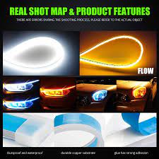 Soft Light Guide Car Lamp White+Yellow 60cm HTK (Slim)