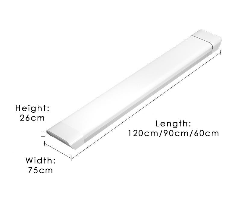 Lysandra 20-40W Compact Square Commercial LED Batten Ceiling Light