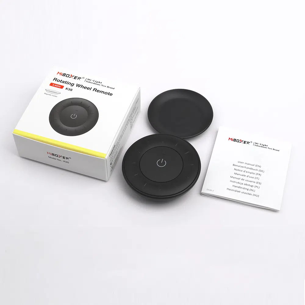 Milight K3S Rotating Wheel Remote Control - Black