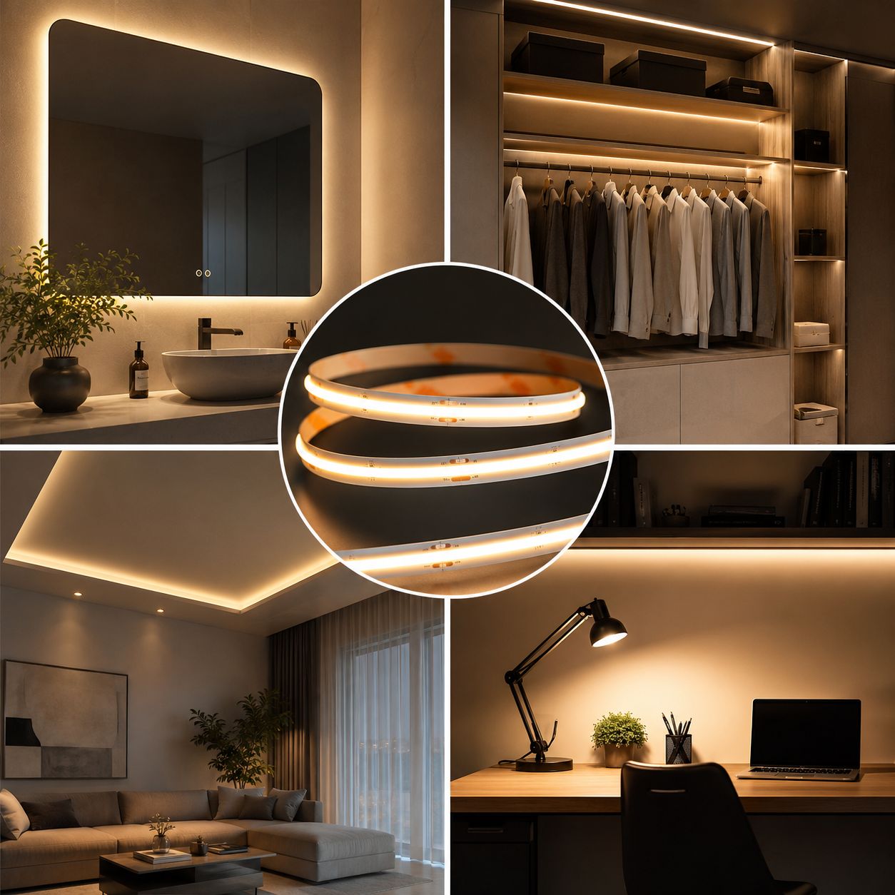 LED COB Warm White IP20 - 24V  - 16.4FT  Strip Light - News