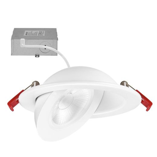 Led Light 4" Round Gimbal 7W - 5CCT - DIM - JXLFG04