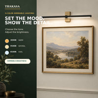 Wireless Rechargeable LED Picture Light with Remote – 3-Color Dimmable