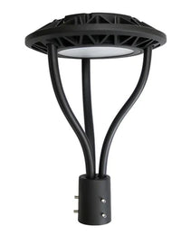 Post Top Area Light - Die-Cast Alluminum CCT 100-277ACV - Black - 75W/100W/150 Watts