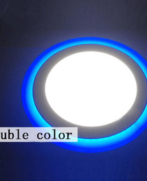 Experience the Magic of Color LED Border Downlight - Stunning Slim Panel Round 6"Design with Striking Blue & White - Unleash Your Creative Glow!