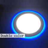 Experience the Magic of Color LED Border Downlight - Stunning Slim Panel Round 6"Design with Striking Blue & White - Unleash Your Creative Glow!