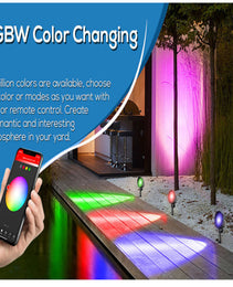 Smart Landscape Lights - 12W - RGBCCT - Tuya APP - 12-24V - IP65 - 2 PACK - JXLD08