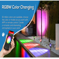 Smart Landscape Lights - 12W - RGBCCT - Tuya APP - 12-24V - IP65 - 2 PACK - JXLD08