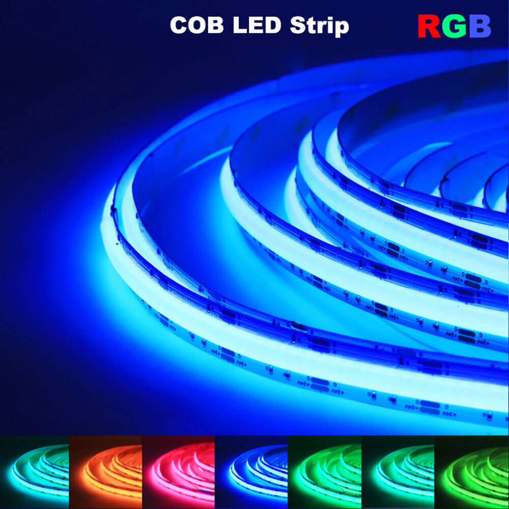 RGB+COB Strip Lights - 12V- 14W/m, IP20  - 16.4ft