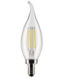 Dimmable 5W 5000K E12 Filament Style Chandelier Bulb for Elegant Ambiance sun
