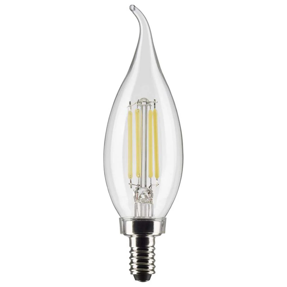 Dimmable 5W 5000K E12 Filament Style Chandelier Bulb for Elegant Ambiance sun