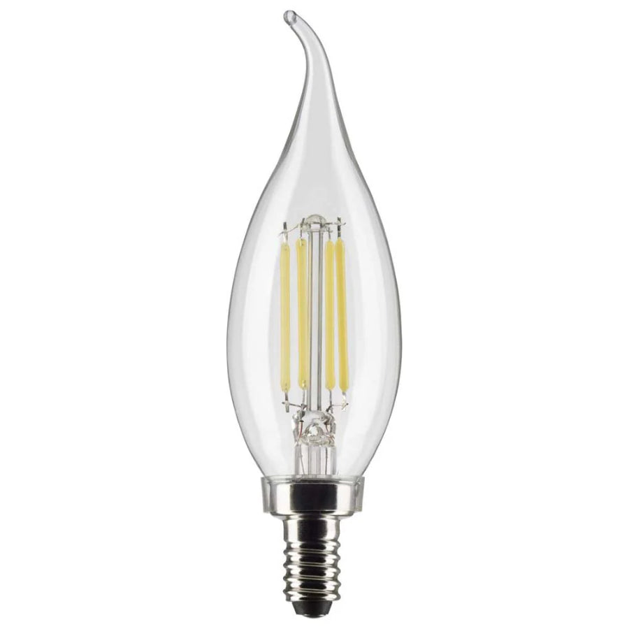 Dimmable 5W 5000K E12 Filament Style Chandelier Bulb for Elegant Ambiance sun