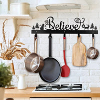 Santa & Snowman Iron Stocking Wall Hooks – CJ product view 2