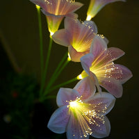 Solar Lily Garden Stake Lights – Warm White, IP65 Waterproof