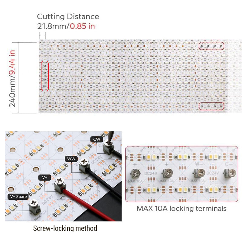 Long Roll CCT LED flexible sheet 24v - 48Wm -IP20 - CCT By meter