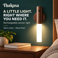 Thakasa branded hero showing Rechargeable sensor light