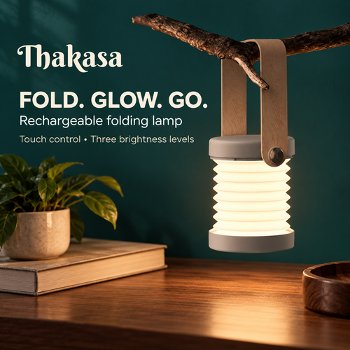 USB Rechargeable LED Folding Table Lamp – Touch Dimmable