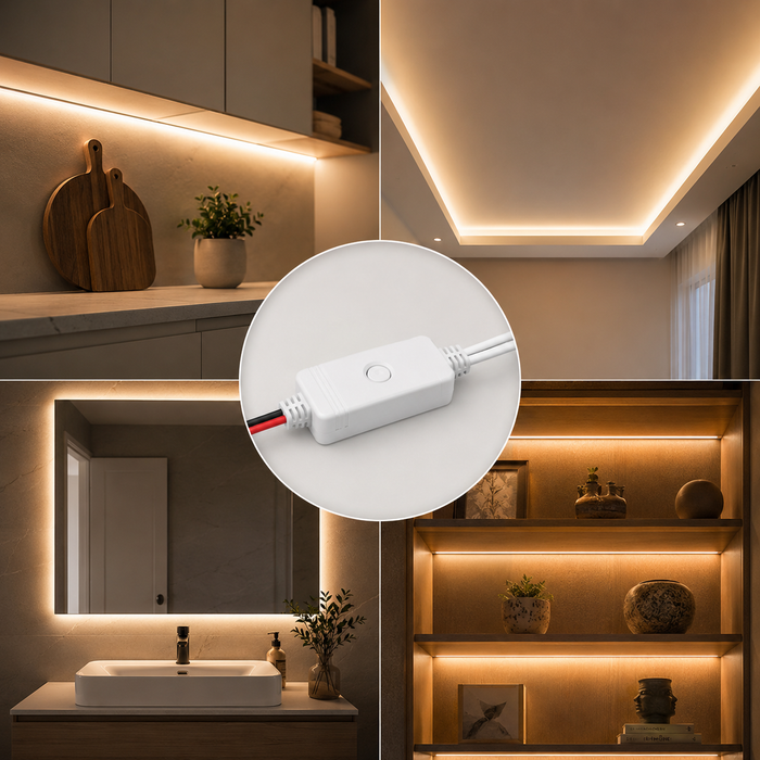 MiLight (2 IN 1 ) E2-RF 12-24V Strip Controller: SINGLE-DUAL COLOR Lighting in Your Hands!