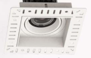 3" Square Trimless White  - JXLTRIM