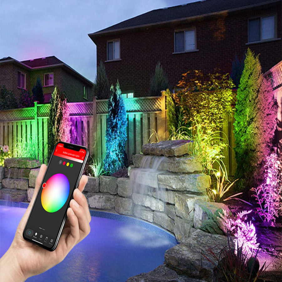Smart Landscape Lights - 12W - RGBCCT - Tuya APP - 12-24V - IP65 - 2 PACK - JXLD08