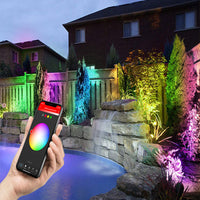Smart Landscape Lights - 12W - RGBCCT - Tuya APP - 12-24V - IP65 - 2 PACK - JXLD08