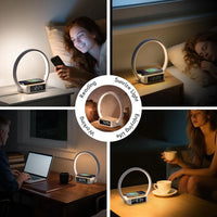 WILIT Touch Bedside Lamp with 3-Speed Dimming Night Light Qi Wireless Charger for Living Room Bedroom Children's Room Desk Lamp