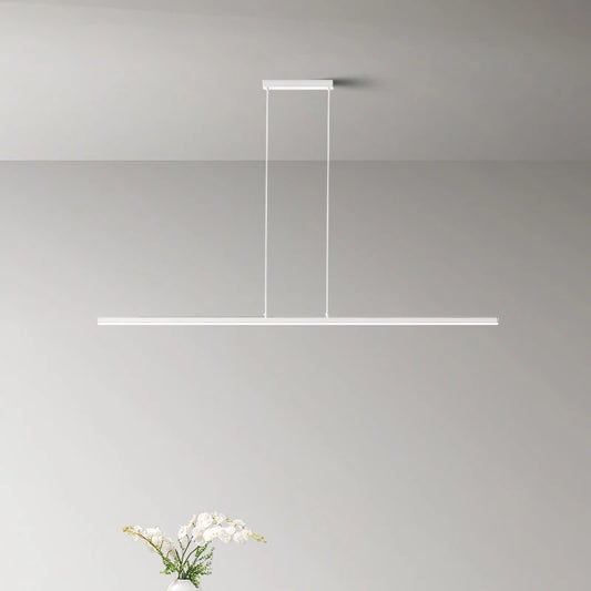 Simple One-word Restaurant Led Pendant Lights Modern Long Dining Table Bar Island Chandeliers Home Interior Decor Lighting Lamps