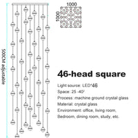 Spiral Staircase Living Room Chandeliers Crystal Ball Led Ceiling Light Lustre Chandelier Modern 2026 Decoration Bedroom Dining